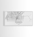 Henderson City Map, Nevada Map, Map Art, Minimalist Art, Wall Art, Canvas Art, Office Art, Cabin Gifts, Hanging Wall Décor, Trendy Wall Art