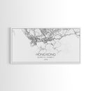 Hong Kong City Map, China Map, Map Art, Modern Art, Wall Art, Canvas Art, Asian Wall Art, Simple Wall Art, Wall Prints Trendy, Modern Gift