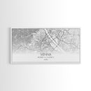 Vienna City Map, Austria Art, Map Print, Modern Wall Art, Wall Art, Canvas Art, European Wall Art, Unique Wall Décor, Home Office Art