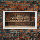Tavern, Saloon Wall Art, Bar Decor, Prohibition Wall Art, Canvas Print, Wall Hanging, Panoramic Art, Rustic Wall Decor, Housewarming Gift