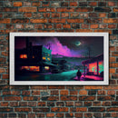 Scifi Art, Framed Canvas Print, Night Of The Comet