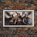 The Valkyries, Norse Mythology, Framed Canvas Print, Norse Fantasy Art