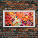 Hibiscus Wall Art, Flowers Wall Art, Colorful Fowers, Panoramic Art, Wall Art, Canvas Art, Landscape Art, Gift For Grandma, College Dorm Art
