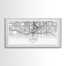 Atlanta Street Map, Georgia Map, Map Print, Modern Art, Wall Art, Canvas Print, Housewarming Gift, Above Bed Prints, Wall Prints