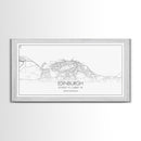 Edinburgh Street Map, Scotland Map, Map Art, Minimalist Art, Wall Art, Canvas Art, Travel Wall Art, Husband Gift, Office Décor For Men