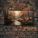 Fall Centerpiece Landscape Painting Canvas Print, Autumn Decor, Fall Centerpiece, Fall Home Decor, Fall Wall Decor, Fall Home Decor