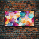 Vibrant Abstract Wall Art, Colorful Print, Panoramic Art, Wall Art, Canvas Art, Landscape Art, Home Decor Prints, Wall Hanging, Gift Ideas