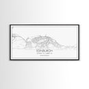 Edinburgh Street Map, Scotland Map, Map Art, Minimalist Art, Wall Art, Canvas Art, Travel Wall Art, Husband Gift, Office Décor For Men