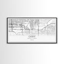Gilbert City Map, Arizona Map, Map Art, Minimalist Art, Wall Art, Canvas Art, Lake House Décor, Ranch House Décor, Dorm Wall Décor, Home Art