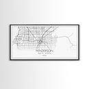 Henderson City Map, Nevada Map, Map Art, Minimalist Art, Wall Art, Canvas Art, Office Art, Cabin Gifts, Hanging Wall Décor, Trendy Wall Art