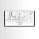 Sioux Falls City Map, South Dakota Art, Map Print, Modern Wall Art, Wall Art, Canvas Art, Large Wall Art, Unique Wall Décor, Office Prints