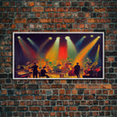 jazz singer band art Music Canvas or poster print framed Large wall decor Abstract painting style Musician saxophone