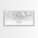 Brussels Street Map, Belgium Map, Map Print, Modern Art, Wall Art, Canvas Art, Travel Art Print, Home Wall Décor, New Homeowner Gift, Office