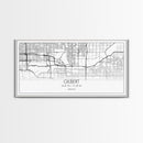 Gilbert City Map, Arizona Map, Map Art, Minimalist Art, Wall Art, Canvas Art, Lake House Décor, Ranch House Décor, Dorm Wall Décor, Home Art
