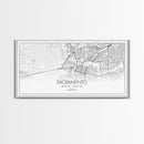 Sacramento City Map, California Art, Map Print, Minimalist Wall Art, Wall Art, Canvas Art, Large Wall Art, Room Décor, Office Prints