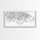 Santa Ana City Map, California Art, Map Print, Modern Wall Art, Wall Art, Canvas Art, House Wall Art, Over Bed Wall Décor, Gift For The Home