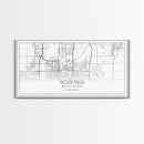 Sioux Falls City Map, South Dakota Art, Map Print, Modern Wall Art, Wall Art, Canvas Art, Large Wall Art, Unique Wall Décor, Office Prints