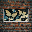 Butterfly canvas part, beautiful butterfly wall art, wall art for girls, living room art, guest room art
