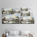 Mount Harvard, Rocky Mountains Colorado Art, Travel Poster Wall Art, Framed Canvas Print, American Mountains, Mountain Landscape Painting
