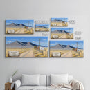 San Luis Peak, Colorado Art, Travel Poster Wall Art, Framed Canvas Print, American Mountains, Mountain Landscape Painting, Colorado Mountain