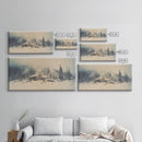 Snowed In - Framed Canvas Print - Winter Decor - Winter Art - Holiday Decor - Farmhouse Decor - Farmhouse Rustic Art - Winter Centerpiece