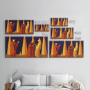 Spooky Victorian Occult Art, ready to hang canvas print, framed art, cool unique wall decor