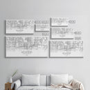 Des Moines Street Map, Iowa Map, Map Print, Minimalist Art, Wall Art, Canvas Art, Girls Bedroom Décor, Dorm Room Décor, Gift For Dad, Office