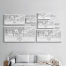 Gilbert City Map, Arizona Map, Map Art, Minimalist Art, Wall Art, Canvas Art, Lake House Décor, Ranch House Décor, Dorm Wall Décor, Home Art