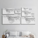 Los Angeles City Map, California Map, Map Art, Modern Art, Wall Art, Canvas Art, Tiny House Décor, Rustic Wall Art, Wanderlust Gift, Prints