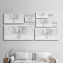 Salem City Map, Oregon Art, Map Print, Minimalist Wall Art, Wall Art, Canvas Art, Country Home Wall Art, Office Décor, First Home Gift