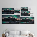 Northern Lights Fine Art Canvas Print, Aurora Wall Art , Landscape Print, Aurora Painting, Aurora Borealis Poster