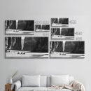 Cowboys Riding in Dusty Canyon, Striking Wall Art for Living Room or Bedroom, Framed Canvas Print, Home Decoration