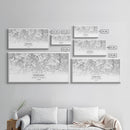 Warsaw City Map, Poland Art, Map Print, Modern Wall Art, Wall Art, Canvas Art, European wall Art, First Home Gift, Wall Décor, Office Prints