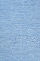Blue Chevron Pattern Dhurrie Wool Area Rug