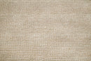 Modern Solid Beige Hand Woven Wool Area Rug