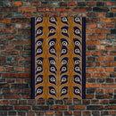 Art Deco Pattern Wall art - Framed Canvas Print - Art Deco - Abstract nature - Orange art - Patterns art - Beautiful art - Living room art