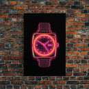 Vaporwave Wrist Watch Wall Decor, Vibrant Watch Wall Art, Minimalist Print, Wall Decor, Canvas Print, Wall Art, Framed Canvas