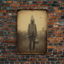 Horror Home Decor, Spooky Halloween, Creepy Wall Art, Dark Fantasy, Canvas Print, Wall Art, Vertical Print, Home Decor, Wall Decor