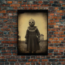 Creepy Wall Art, Horror Home Decor, Scary Wall Art, Spooky Halloween Canvas Print, Wall Art, Vertical Print, Home Decor, Wall Decor