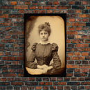 Victorian Portrait, Victorian Photos, Antique Photograph, Canvas Print, Wall Art, Vertical Print, Victorian Print, Victorian Home Decor