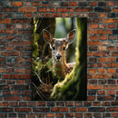 Deer Wall Art, Animal Wall Art, Wildlife Art, Canvas Print, Wall Art, Vertical Art, Country Home Decor, New Home Gift Ideas, RV Wall Decor