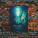 Abandoned Building, Spooky Art Print, Horror Home Decor, Canvas Print, Wall Hanging, Portrait Art, Anniversary Gift, Tiny House Decor