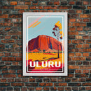 Uluru Wall Art, Red Centre, Australia Poster, Australia Wall Print, Travel Wall Print, Travel Poster, Travel Wall Art, Canvas Wall Print