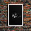Classic Wrist Watch Wall Art, Watch Art, Watch Face, Black And White, Minimalist Print, Wall Decor, Canvas Print, Wall Art, Framed Canvas