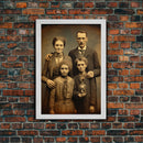 Horror Art Print, Creepy Wall Art, Horror Decor, Skeleton Wall Art, Dark Art, Canvas Print, Wall Art, Vertical Print, Home Decor, Wall Decor