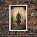 Vintage Print, Victorian Wall Art, Antique Photograph, Canvas Print, Wall Art, Vertical Print, Vintage Wall Art, Gaming Wall Decor, RV Decor