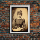 Victorian Portrait, Victorian Photos, Antique Photograph, Canvas Print, Wall Art, Vertical Print, Victorian Print, Victorian Home Decor