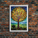 Abstract Art, Tree Wall Art, Nature Print, Canvas Print, Wall Hanging, Portrait Art, New Homeowner Gift, Above Bed Art, Entryway Prints