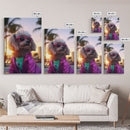 Poodle In Sunglasses Pink Tracksuit Wall Print, Dog Portrait, Dog Art Print, Framed Wall Art, Framed Canvas, Wall Print, Wall Canvas
