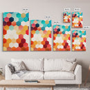 Mid Century Art Print, Framed Modern Art, Geometric Art, Mid Century Modern Wall Art, Colorful Art, MCM Style Canvas Art